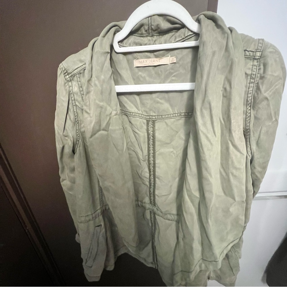 Max Jeans Olive Jacket size medium M